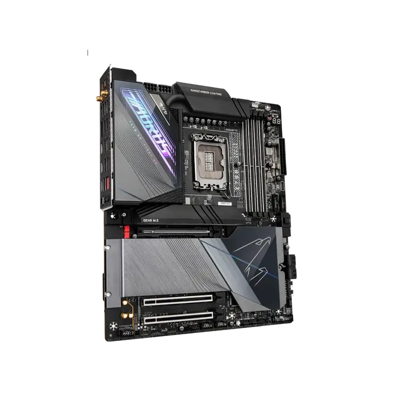 Материнская плата GIGABYTE Z790 AORUS MASTER X, Z790 s1700, 4xDDR5(256GB), DP, 1xPCIe 5.0x16, 2xPCIe 3.0x16, 1xLAN (10GbE), Wi-Fi 7, BT 5.3, 4xSATA 6Gb/s, 5xM.2, 3xUSB-C, 11xUSB 3.2, ATX